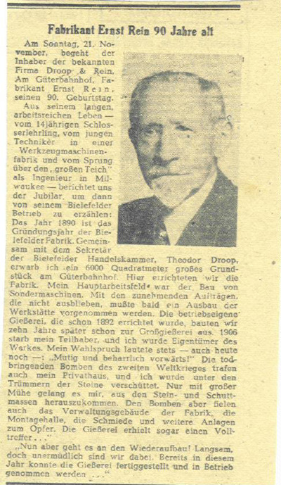Zeitungsartikel 1948
